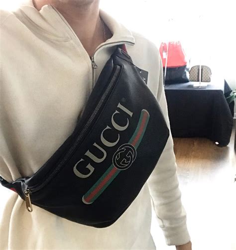 fanny pack men's gucci|men's gucci bum bag.